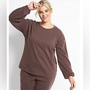 Lane Bryant- LIVI Active Crew-Neck Sweatshirt